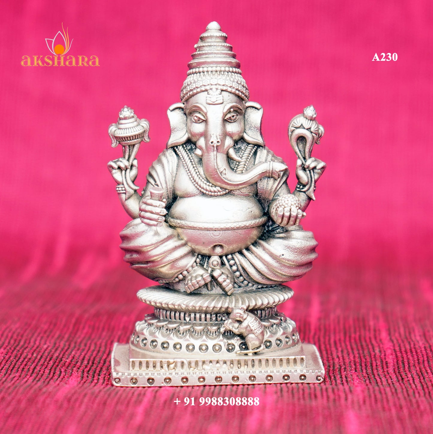 South Ganesh Left Trunk 2D Idol