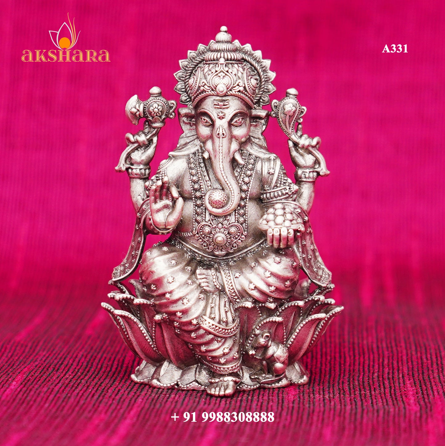 Premium Padmam Ganesh 3D Idol