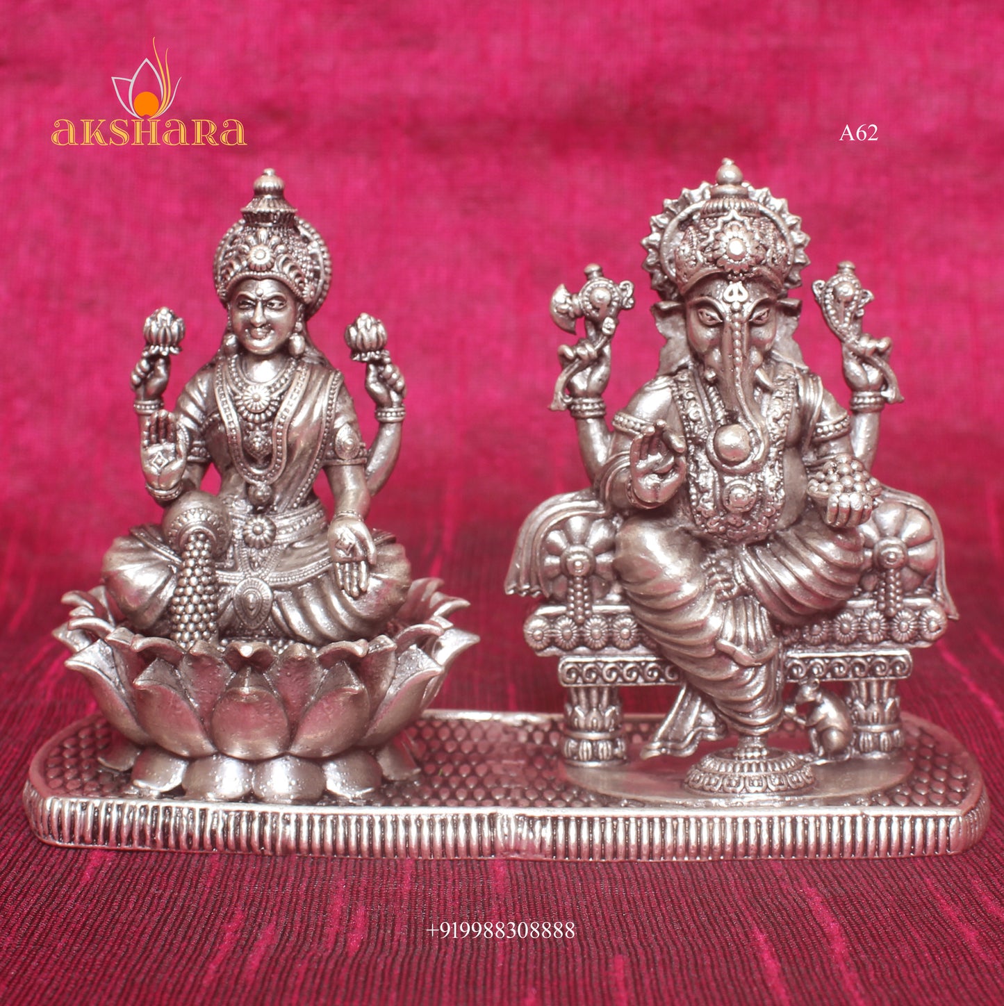 Lakshmi Ganesh 3D Idol