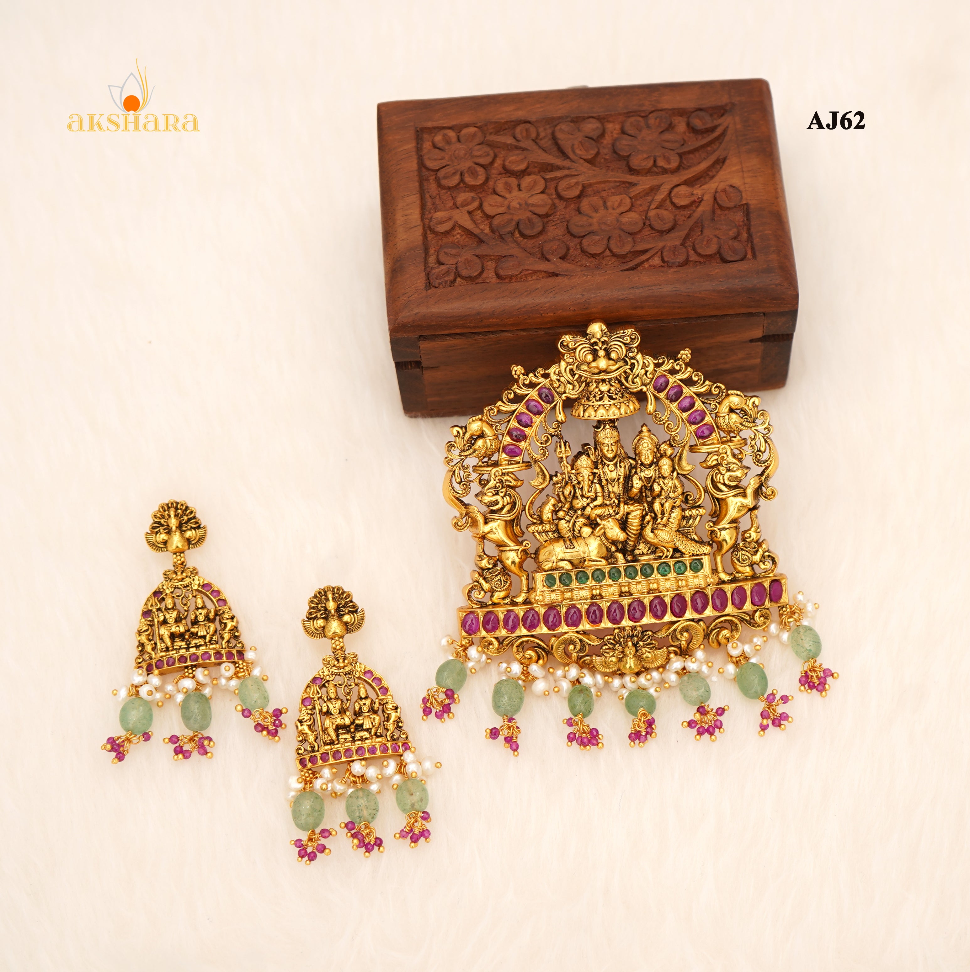 Micro Silver Set 92.5 Pure Silver Micro Goldplatted Pendant sets – Akshara Silver